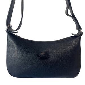 Longchamp Le Foulonné Leather Crossbody Shoulder Convertible Bag Y2K Vintage